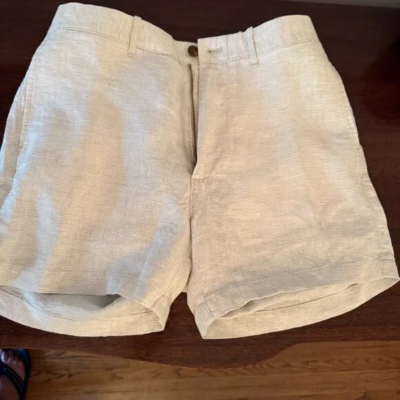 J. Crew 5" Cream linen short Size 33 Brand New NWT - Picture 3 of 5